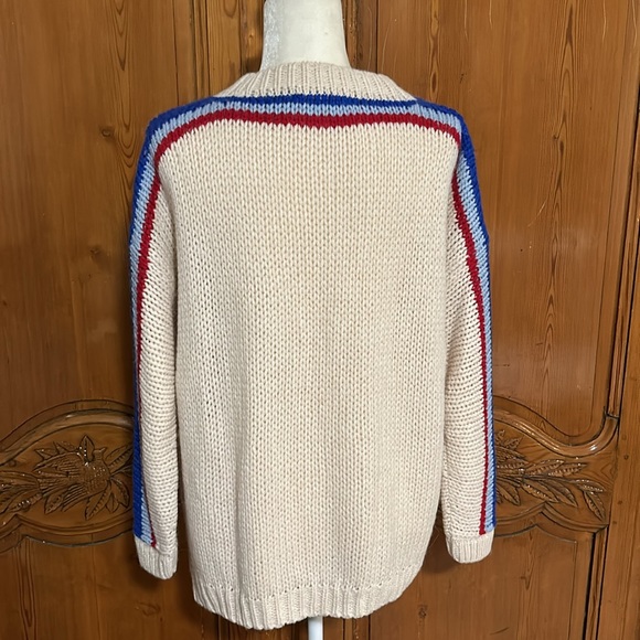 XIRENA Alpaca Apres Ski Taos Stripe Crewneck Sweater - Picture 2 of 5
